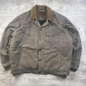 Vintage 90’s Roundtree & Yorke Plaid Lined Work Jacket